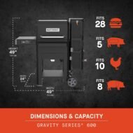 Masterbuilt Gravity Series 600 Digital WiFi Charcoal Grill and Smoker - Image 2